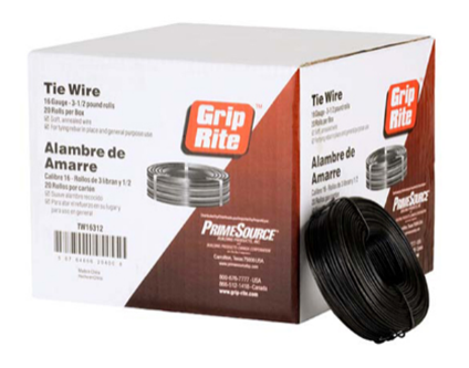 16 ga Rebar Wire Tie, 3.5 lbs (20 Case)